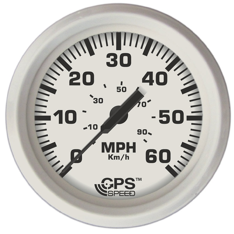 Faria Dress White 4 GPS Speedometer – 60 MPH [33147]