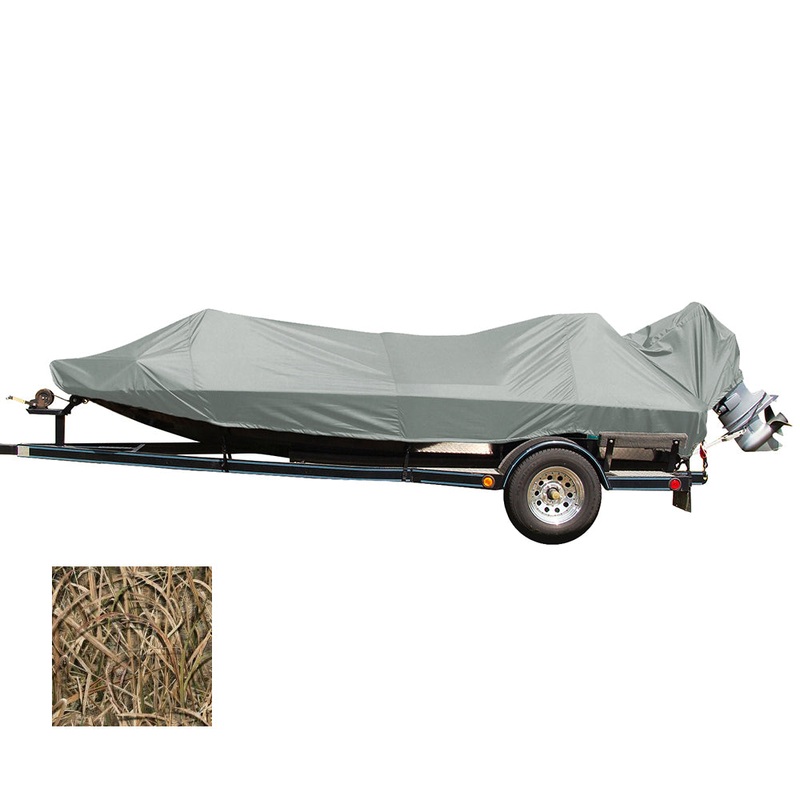 Carver Performance Poly-Guard Styled-to-Fit Boat Cover f/15.5 Jon Style Bass Boats – Shadow Grass [77815C-SG]