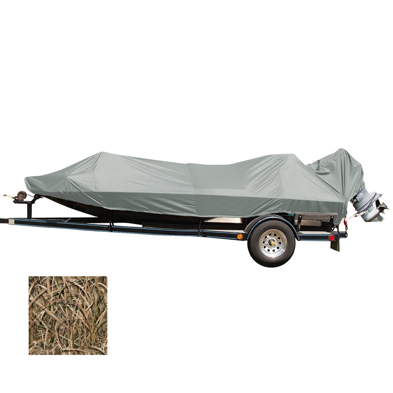 Carver Performance Poly-Guard Styled-to-Fit Boat Cover f/18.5 Jon Style Bass Boats – Shadow Grass [77818C-SG]