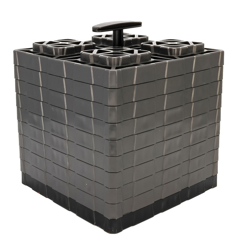 Camco FasTen Leveling Blocks XL w/T-Handle – 2×2 – Grey *10-Pack [44527]