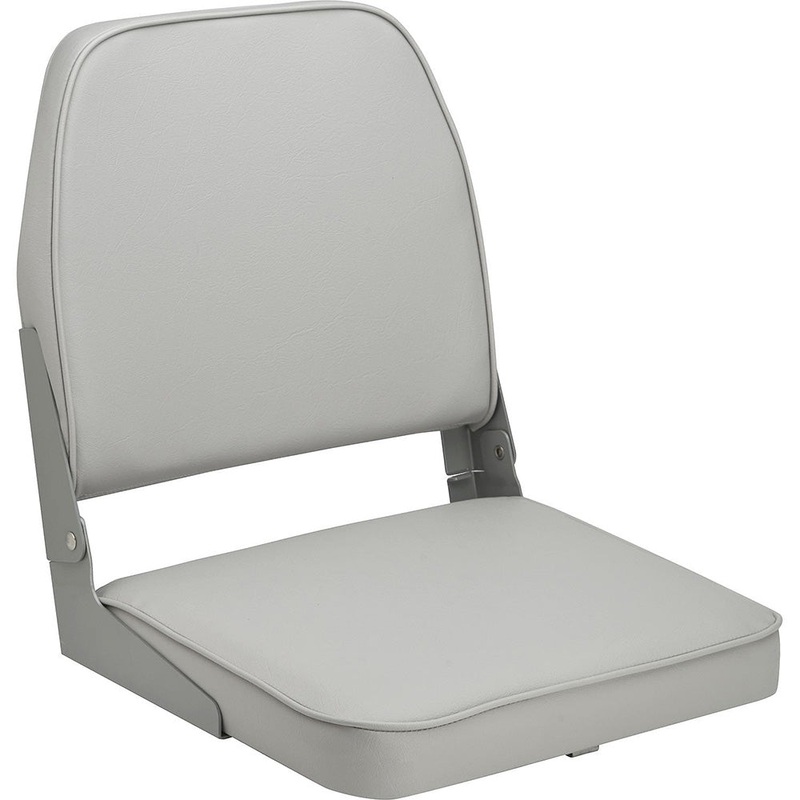 Attwood Swivl-Eze Low Back Padded Flip Seat – Grey [98395GY]