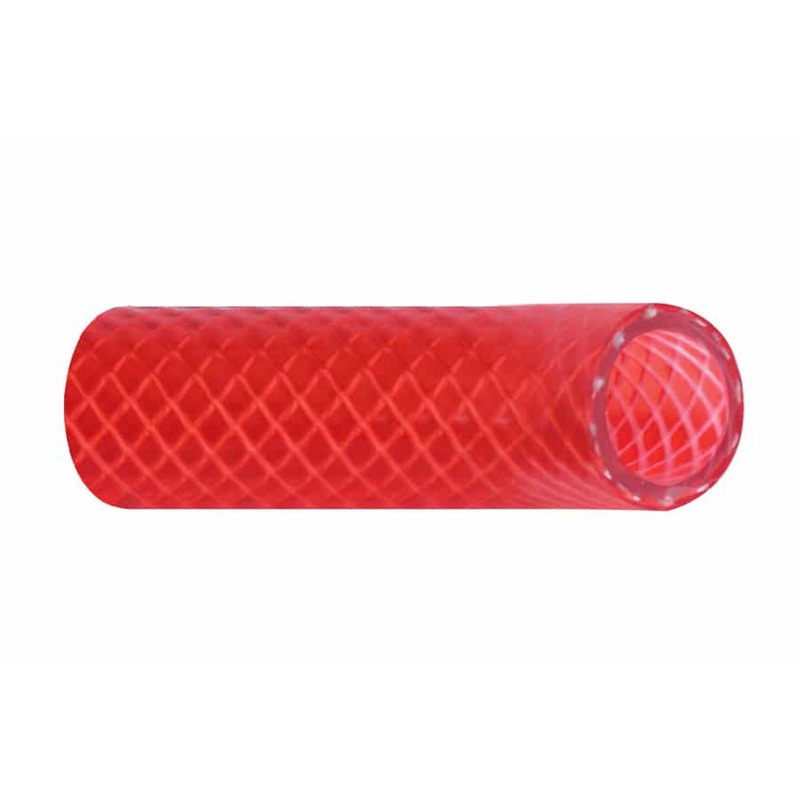 Trident Marine 5/8 Reinforced PVC (FDA) Hot Water Feed Line Hose – Drinking Water Safe – Translucent Red – Sold by the Foot [166-0586-FT]