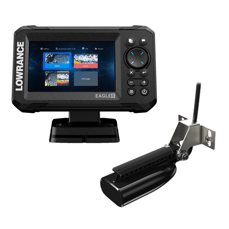 Lowrance Eagle 5 Combo – SplitShot Transducer w/C-MAP Charts [000-16226-001]
