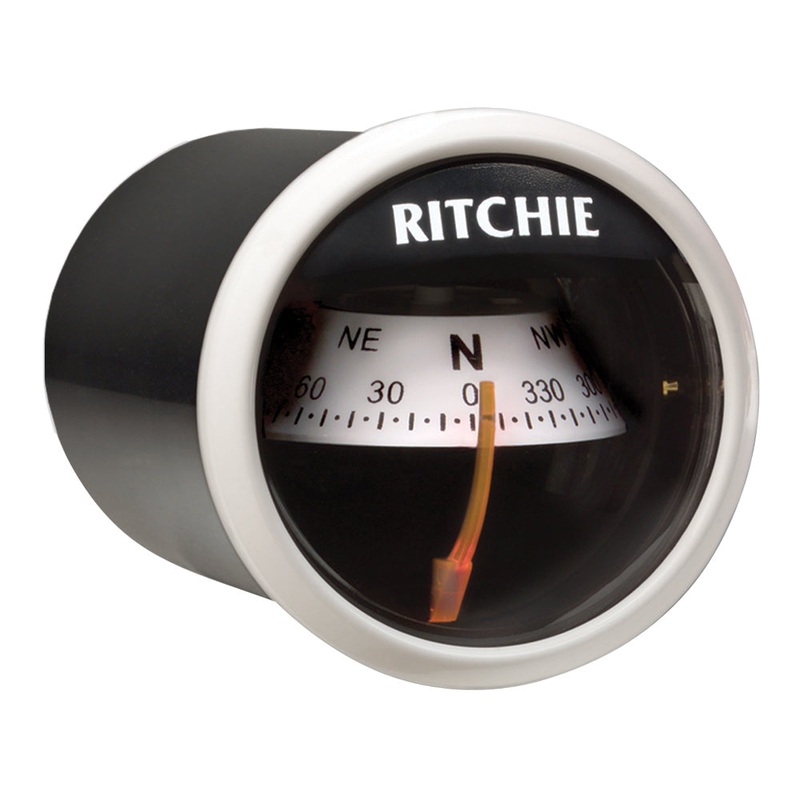 Ritchie X-23WW RitchieSport Compass – Dash Mount – White/Black [X-23WW]
