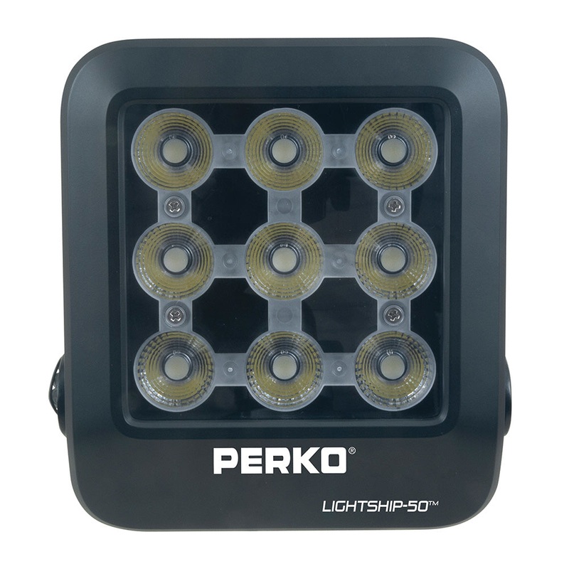 Perko Lightship 50 LED High Performance Floodlight – 12/24V – Black [1643050F0B]