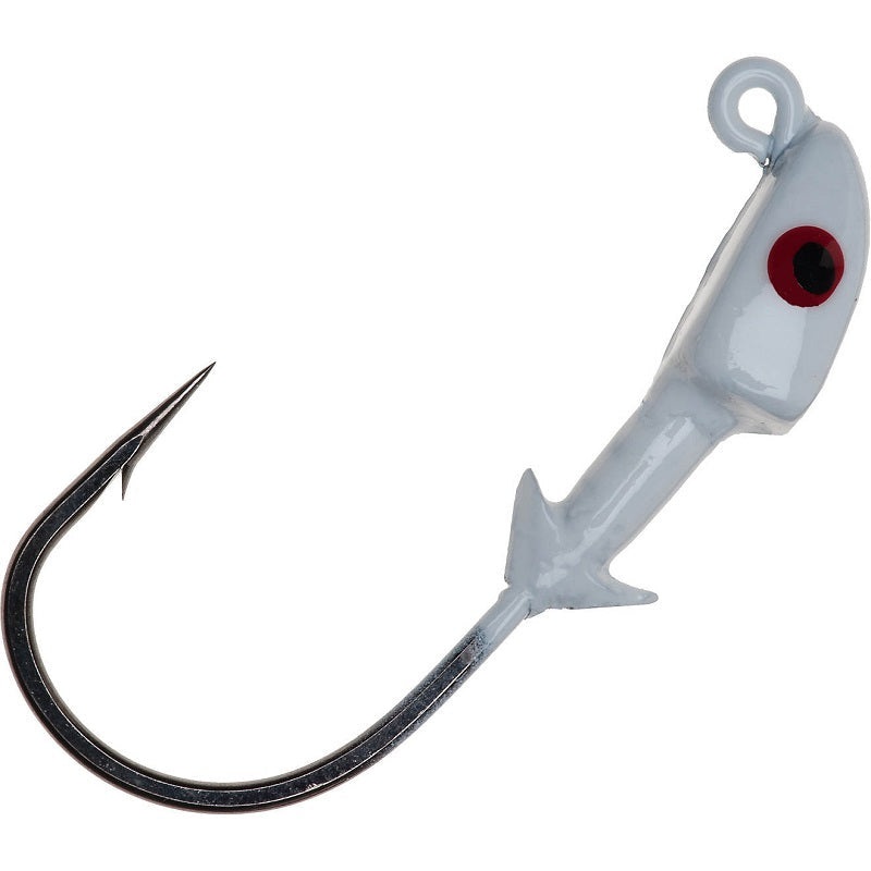 SaltWater Assassin Pro Elite Jigheads White 1/4oz 3pk