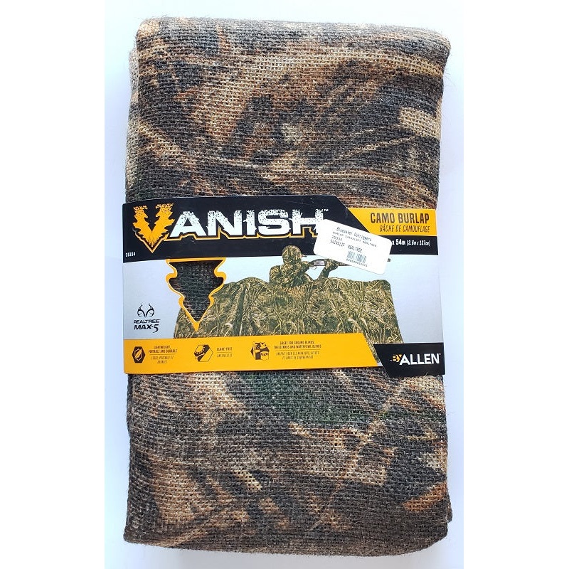 Allen Vanish Camo Burlap 12ft x 54in Realtree Max-5
