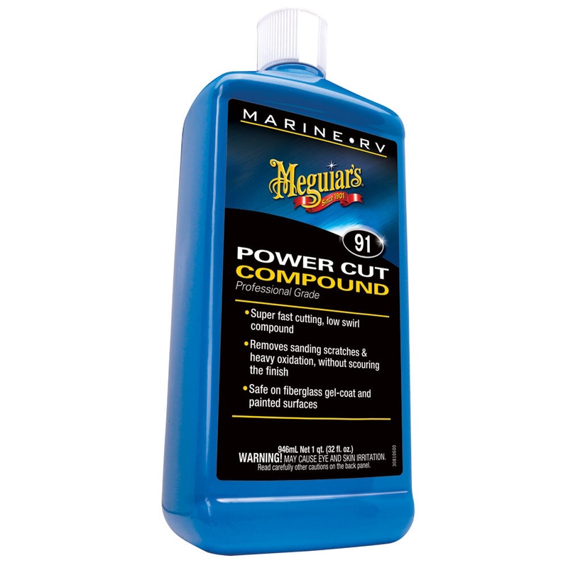 Meguiar’s #91 Marine/RV Pro Grade Power Cut Compound – 32oz [M9132]