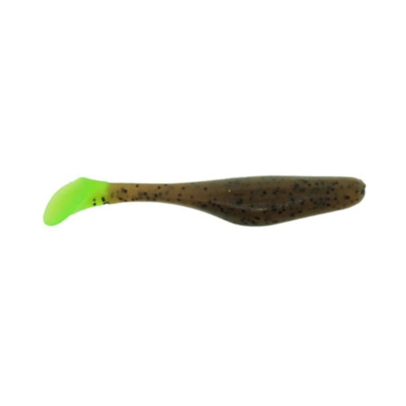 SaltWater Assassin Sea Shad Pumpkin Seed/Chartreuse 4 10pk