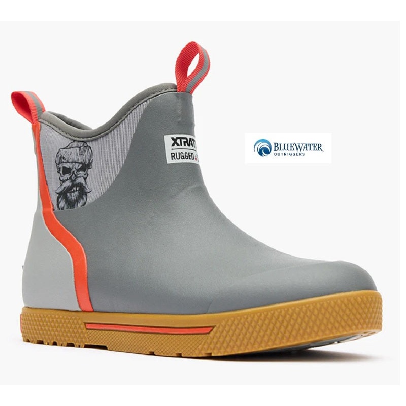 XTRATUF Men’s Wheelhouse 6 Ankle Deck Boot (Grey)
