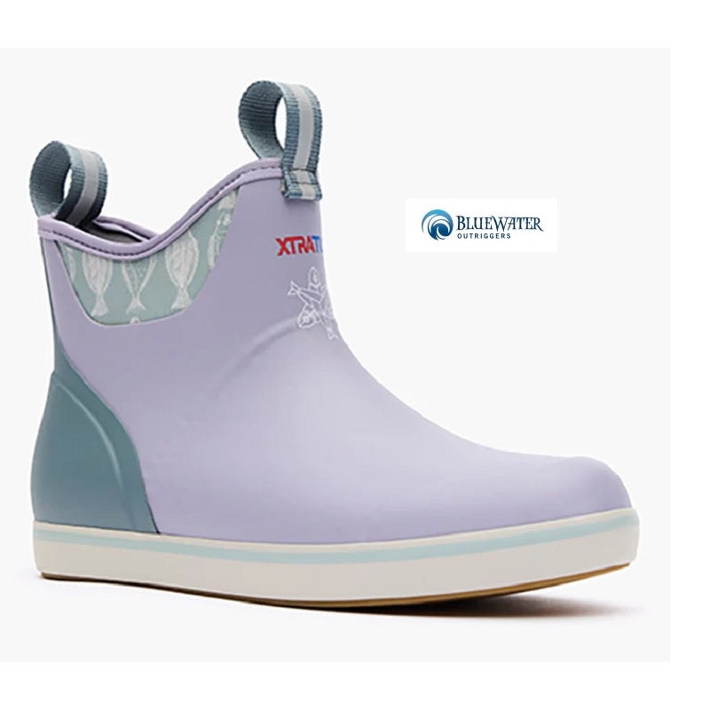 XTRATUF Women’s Salmon Sisters 6 Ankle Deck Boot (Lavender)