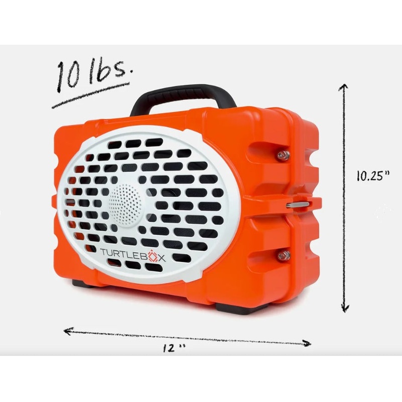 turtlebox-waterproof-speaker-gen-3-orange_1 Turtlebox Waterproof Speaker GEN 3 Orange