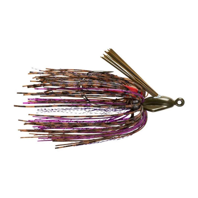 Booyah Swim’n Jig|Black/Black Blue|Black Brown|Black Chartreuse|Hot Gills|Prairie Fire|River Killer|Royal Pumpkin|Tinfoil|White Shad|1/2 oz|3/8 oz|1/4 oz