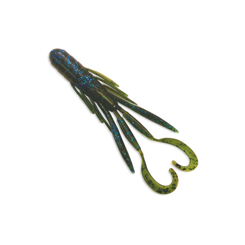 Culprit Incredi-Craw*|Okeechobee*|Ambrosia*|Bama Bug*|Black Blue Fleck*|Black Neon*|Crawdad*|Green Pumpkin*|Green Pumpkin Blue Flake*|Junebug*|Watermelon Pepper*|Watermelon Red*|White*|3.5″|4″
