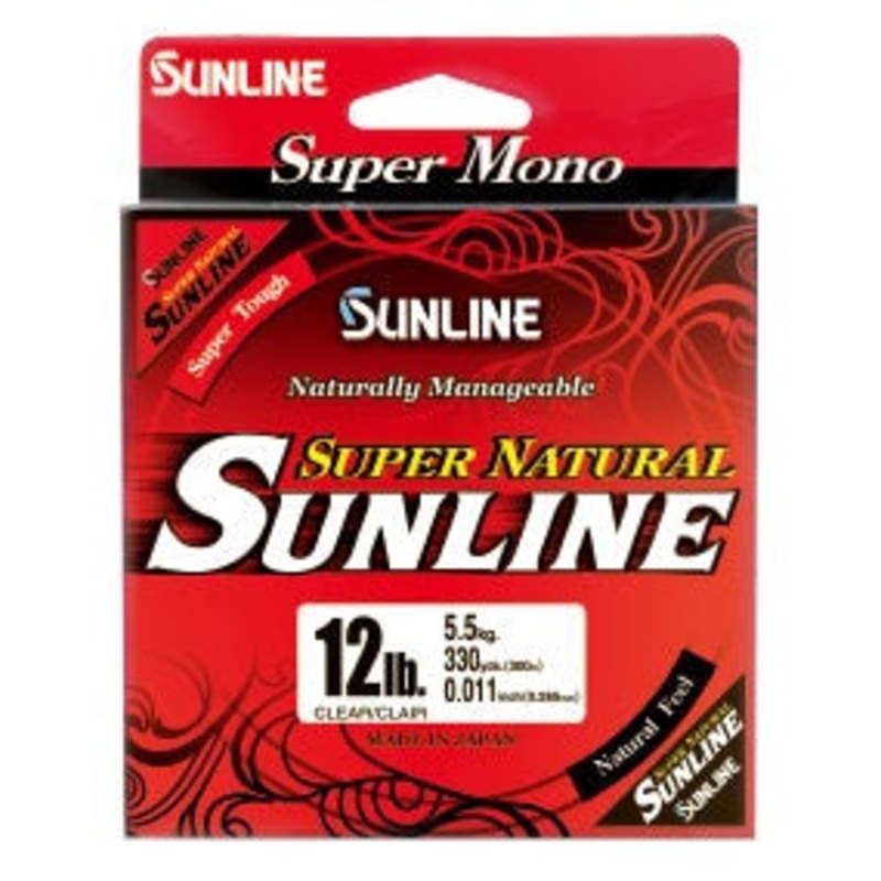 Super Natural Mono Line|Jungle Green|Natural Clear|4lb|6lb|8lb|10lb|12lb|14lb|16lb|20lb|25lb|30lb|330yds|660yds|3300yds