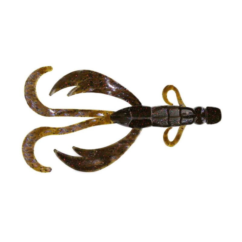 Big Bite Baits Battle Bug*|Black Blue Flake*|Black Blue Sapphire Laminate*|Green Pumpkin*|Green Pumpkin Money*|Ozark Craw*|Tilapia*|Vegas Flash*|Watermelon Diet Red Flake*|Watermelon Pepper*|5″