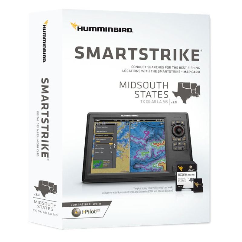 Humminbird Smartstrike Map Card – Midsouth States