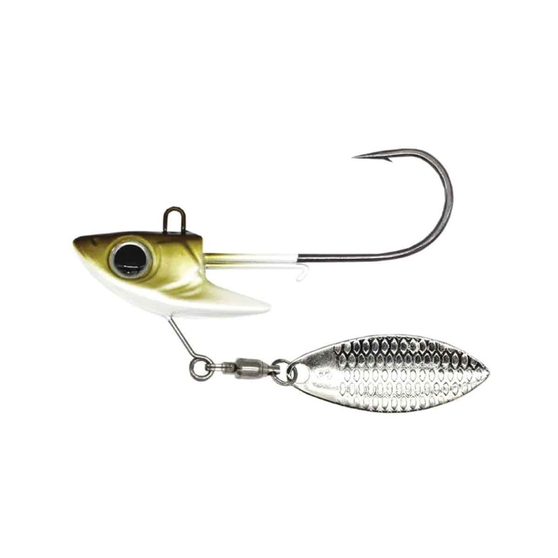 Damiki Underspin|Ayu|Chartreuse|Natural|White|1/4oz|1/2oz|3/8oz