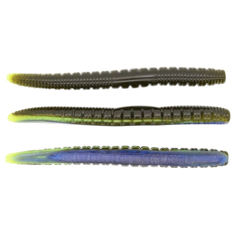 NED Worm_Green Pumpkin Perch|4.5″|3″