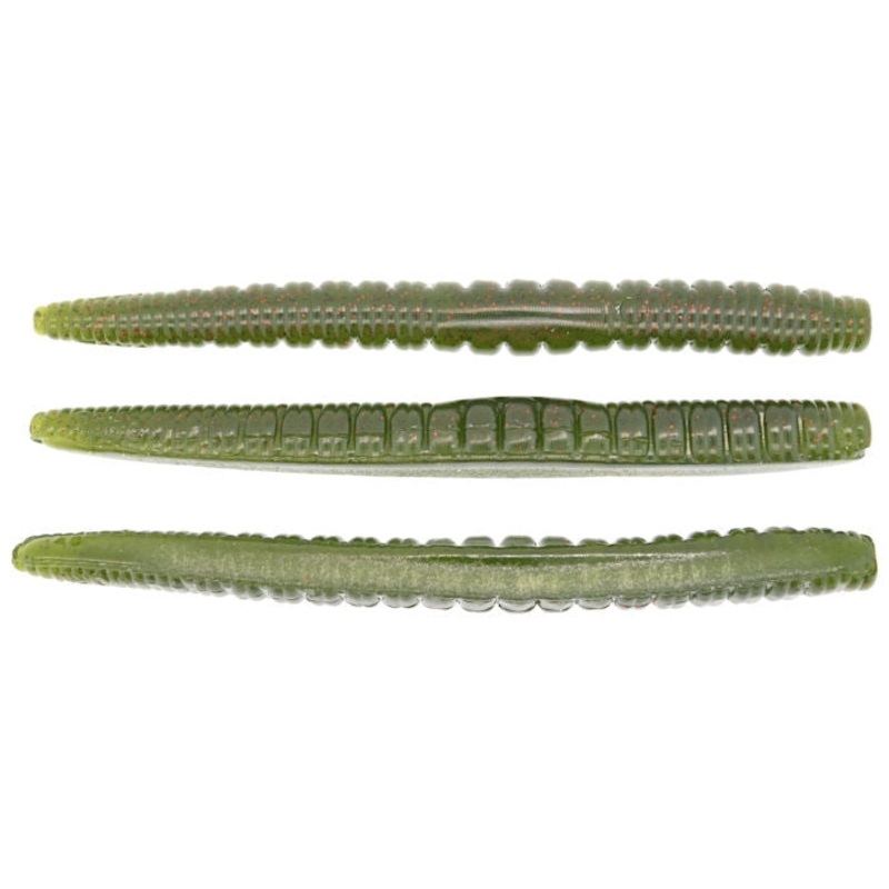 NED Worm_Watermelon Red & Black Flake