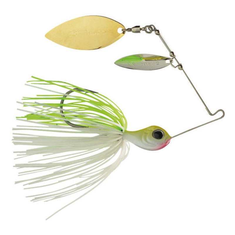 Venator Dbl Willow Spinnerbait_White Chartreuse*