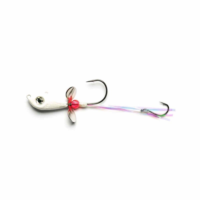 Walleye Death Spinner_Pearl|1/2 oz|1/4 oz|1 oz
