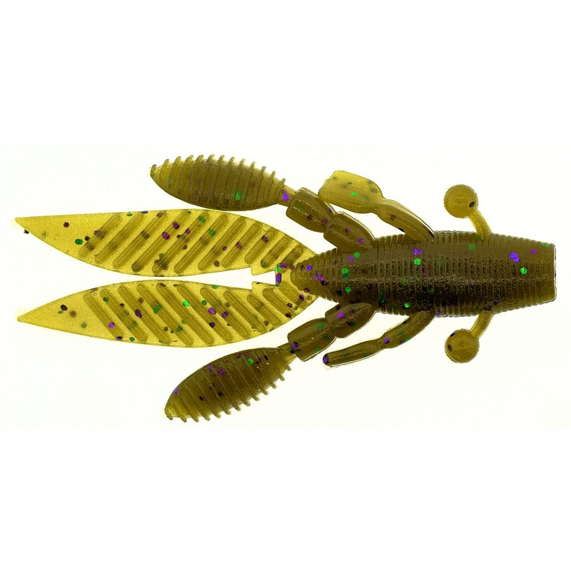 Flappin Hog_Green Pumpkin Green & Purple Flake*