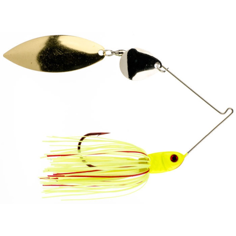 Bleeding Bait Spinnerbait_Bleeding Chartreuse – Silver/Gold