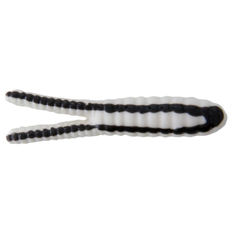 Johnson Fishing Beetle Spin Nickel Blade_White Black Stripe