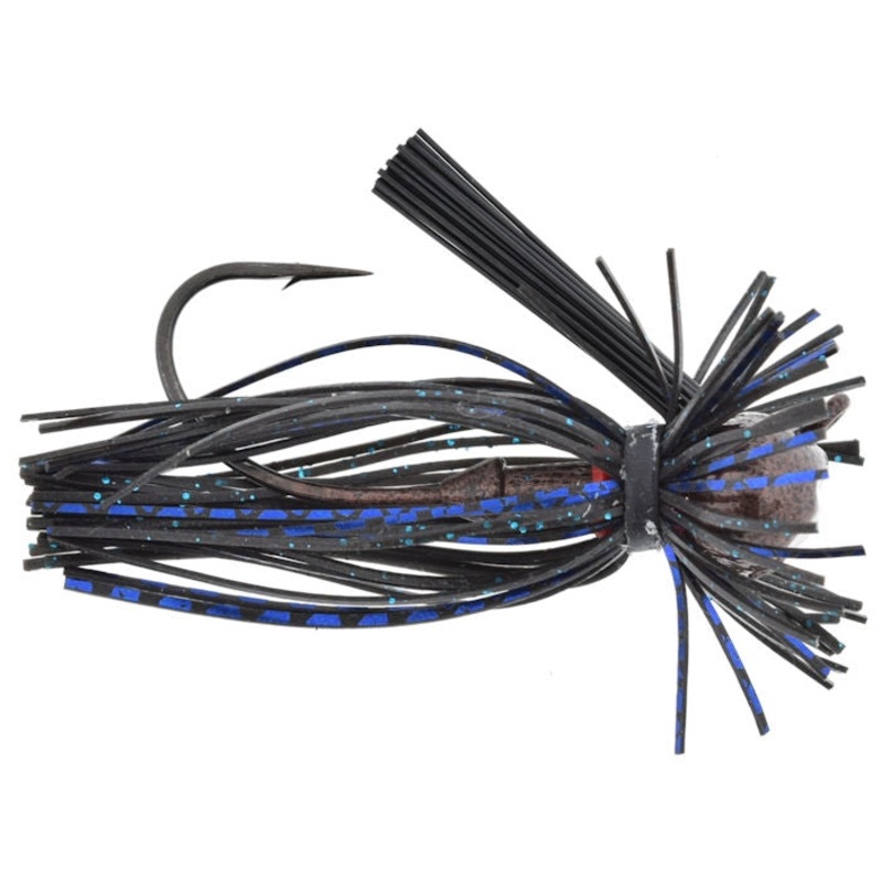 Finesse Football Jig_Black Blue Flash