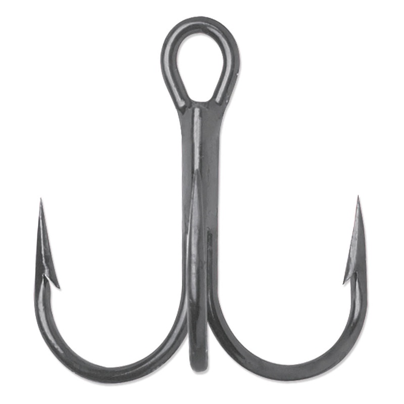 Round Bend Short Shank Treble Hook