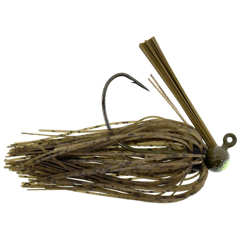 LOC-r-UP Football Jig_Green Pumpkin*