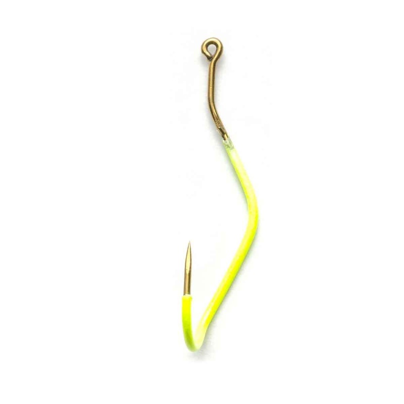 Slow Death Aberdeen Hook Special Bent Shank_Chartreuse