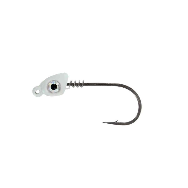 Spring Lock Jig Head_White*|3/16 oz – 3/0 Hook|3/8 oz – 4/0 Hook|1/16 oz – 3/0 Hook|1/4 oz – 3/0 Hook|1/8 oz – 3/0 Hook