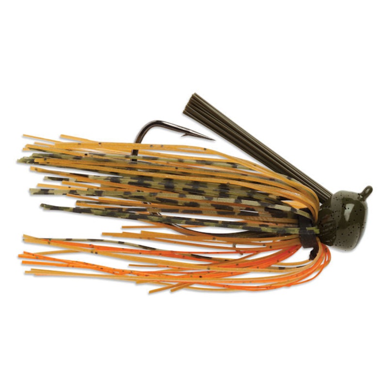 Weedless Football Jig_Green Pumpkin Orange*